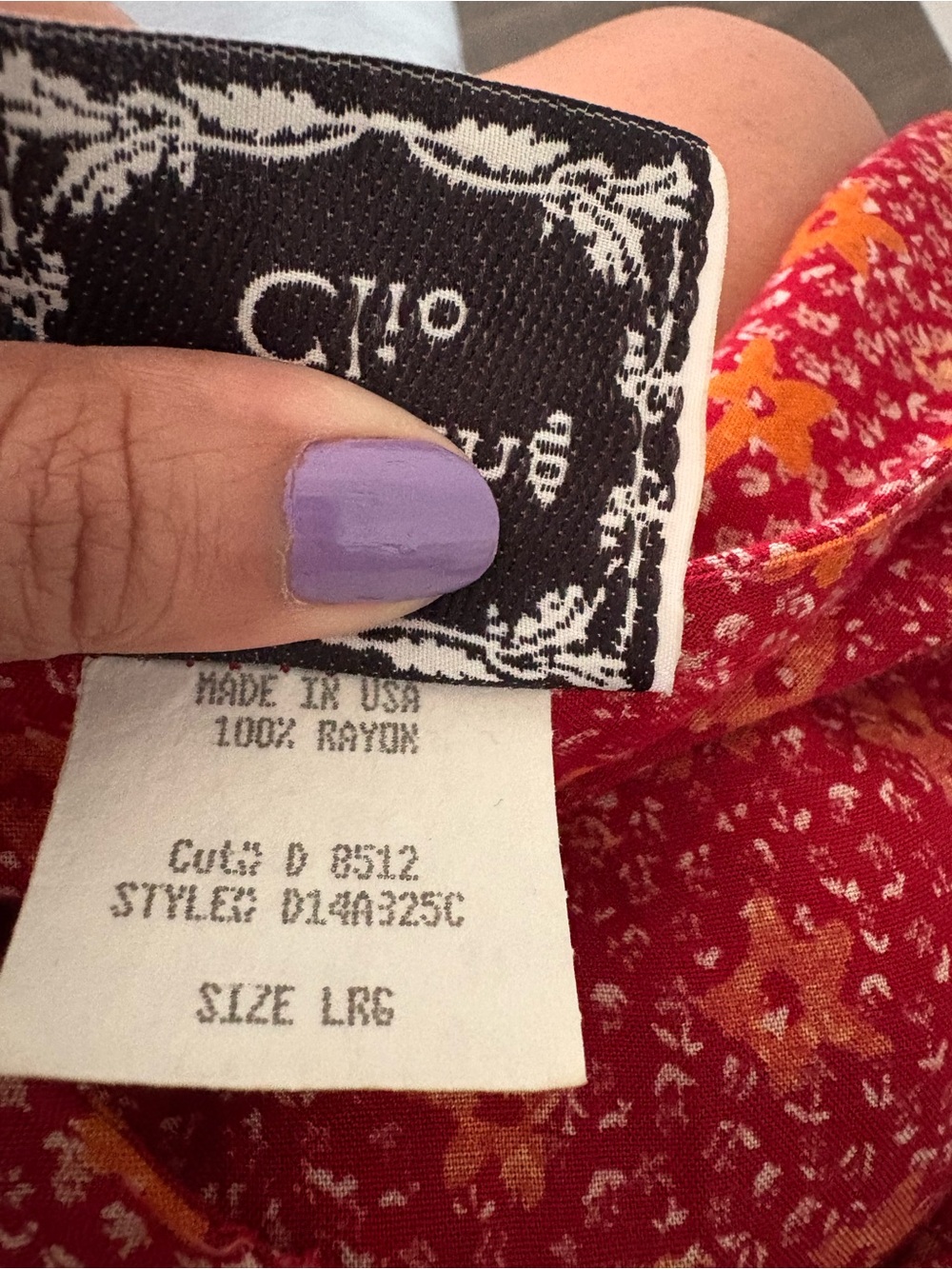Vintage Sleeveless Red-Orange Floral Rayon Maxi Dress - Lightweight Summer Style - Picture 7 of 7